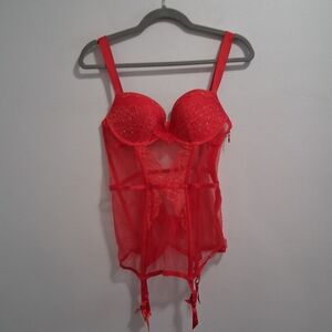 Victoria's Secret Scarlet Sheer Chemise